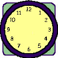 Clock with no hands