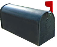 Black mailbox