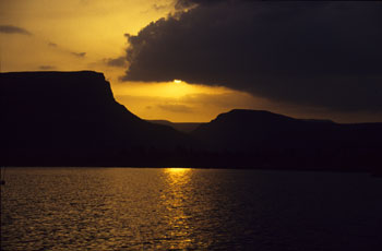 Sunset over the Sea of Galilee