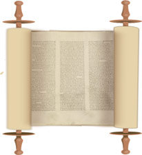 Open Bible scroll